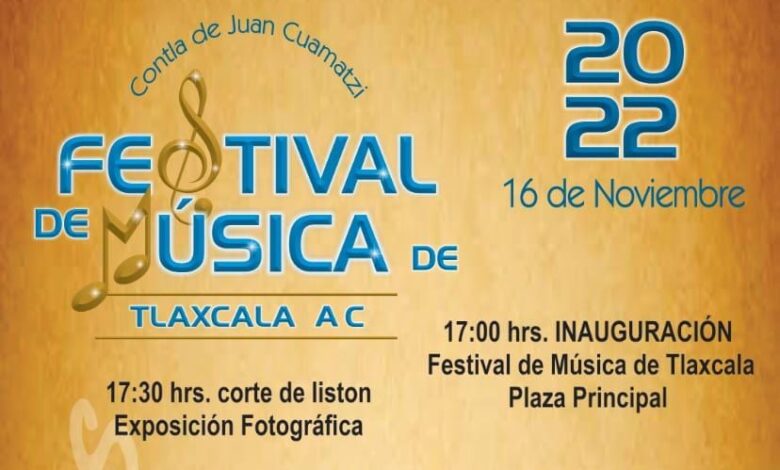 Arranca la VI edición del Festival de la Música de Tlaxcala; será del 16 al  22 de noviembre | OjoAguila